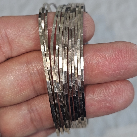 925 Sterling SilverSlip-on Bangle Bracelet - Picture 4 of 5